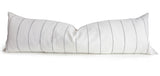 Ivory Stripe Oversized Lumbar Pillow 14" x 44"
