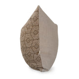Honeycomb Brown Wool Decorative Accent Pillow 20" x 20"