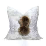 French Impressionist Signature pom pillows™ 20" x 20"