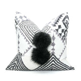 High Contrast Signature pom pillows™ 20" x 20"