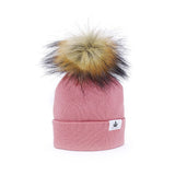 Blush Pink Pom Hat