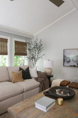 Ivory Stripe Decorative Accent Pillow 20" X 20"