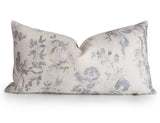 Whimsical Floral Lumbar Pillow 12" x 32"