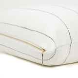 Ivory Stripe Decorative Accent Pillow 20" X 20"