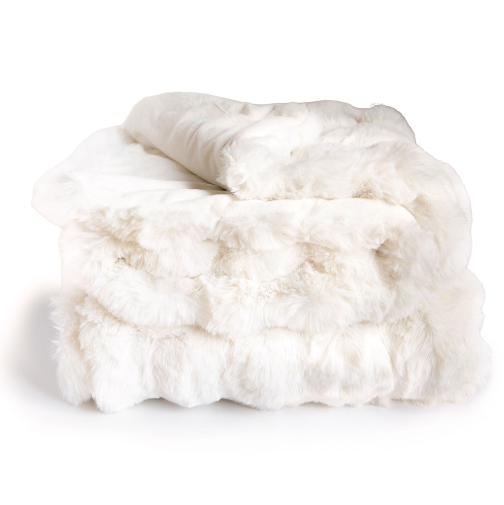 Luxury Faux Fur Throw Blanket Super Soft Oversized Thick Warm Afghan  Reversible to Bordered Plush Velvet Tan Ombre – [eikei]