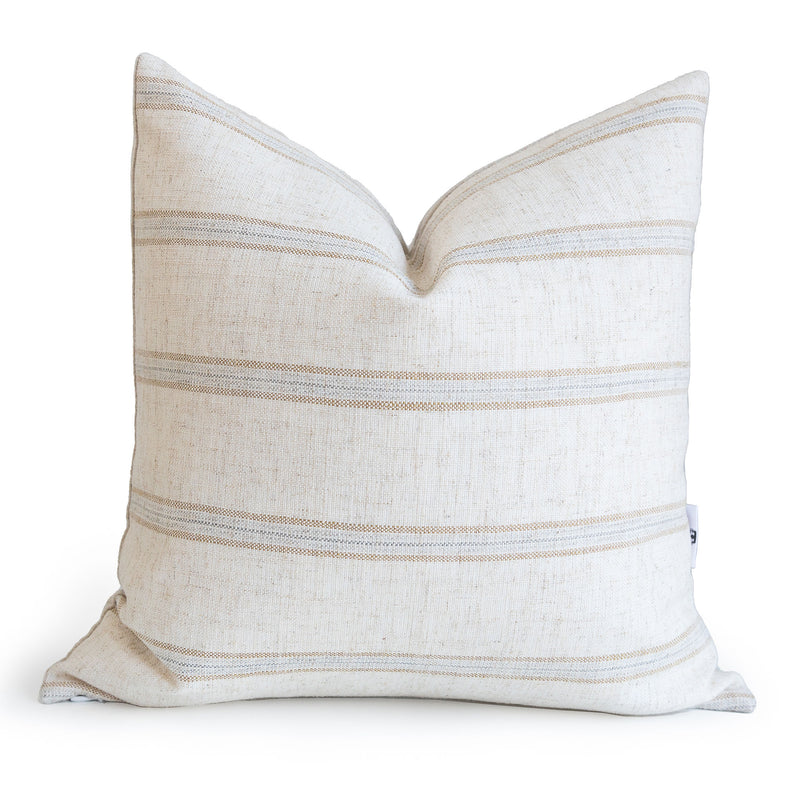 Neutral Stripes Pillow 16" x 16"