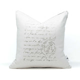 A Letter Home Hand Painted Accent Pillow 16" x 16"