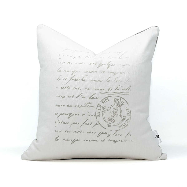A Letter Home Hand Painted Accent Pillow 16" x 16"