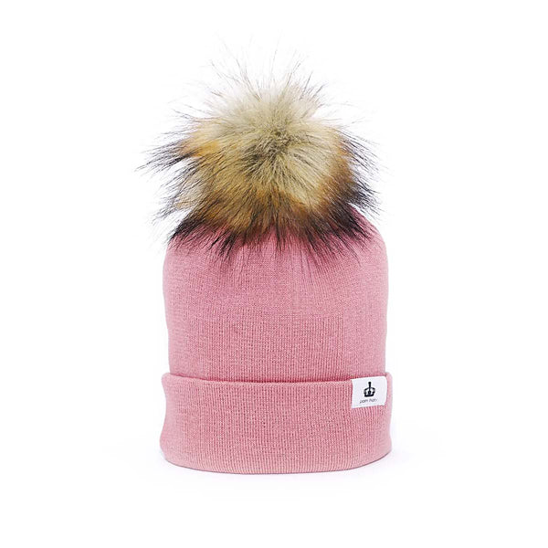 Blush Pink Pom Hat